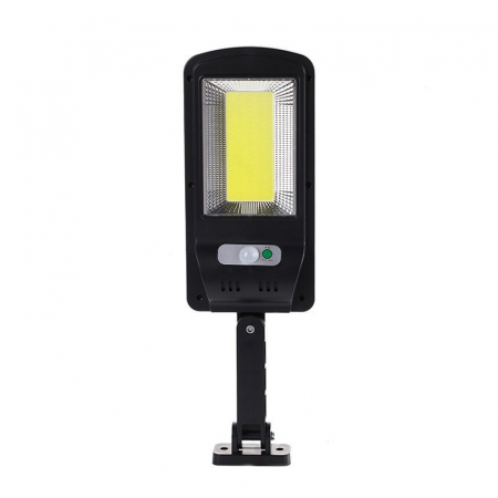 Lampa Solara De Exterior LED , 36 cm x 11.5 cm, 2400Lumeni 100 COB LED 20 W - echivalent 160 W bec incadescent, IP65, Senzor de Miscare, Senzor de Lumina, 1 Grila, Alb Rece [2]
