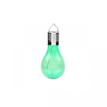 Bricolaj Engros - Lampa Solara LED Decorativa sub forma de Bulb, pentru exterior, suspendata, IP65, Ultron Verde, 