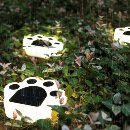 Lampa solara LED, Tip laba de urs, pentru gazon sau gradina, Rezistenta la apa, , Alb rece [3]