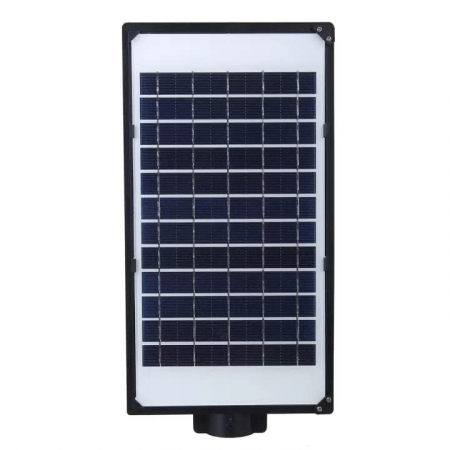 Lampa solara stradala , cu suport de prindere si telecomanda, senzor de miscare si lumina, 96 LED-uri, IP65, ABS, 5AH, 100W, temperatura culoare 6500K, 37.8x18.8x5 cm, autonomie 10-12 ore, negru [2]