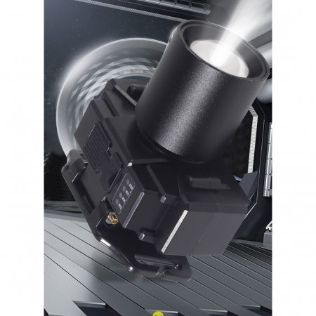 Lanterna LED de Montat pe Cap, , cu Raza Lunga de Zoom, Far Telescopic, Reglabil, Rezistent la Apa, pentru Pescuit in Aer Liber, Camping, Lumina Puternica, Lanterna, 7x4.5x6 cm, Negru [7]