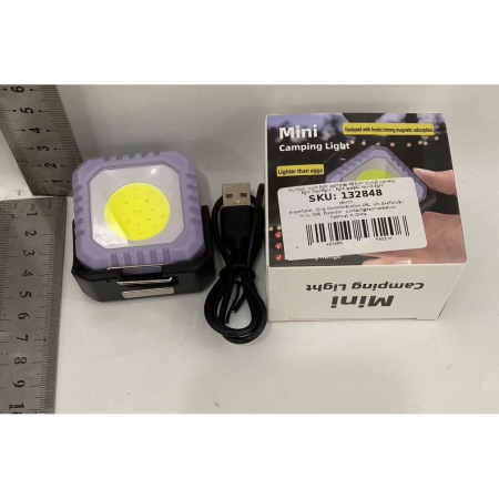 Lanterna Tip Breloc, , 5 Moduri de Luminat, Incarcare USB Tip C, 5W, Impermeabila IPX5, 500 lm, COB, Mov [1]