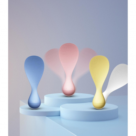 Lingura de Orez Termorezistenta cu Baza Antialunecare, , Albastra, Ideala pentru Preparare si Servire [1]