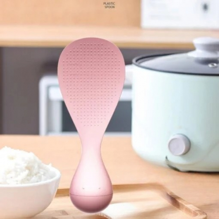 Lingura de Orez Termorezistenta, , Roz, cu Baza Antialunecare, Perfecta pentru Preparare si Servire [2]