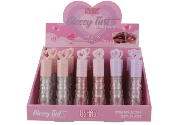 Produse pentru Buze En-gros - Luciu de Buze USHAS Glossy Tint, 5g – Hidratare & Culoare Naturală 