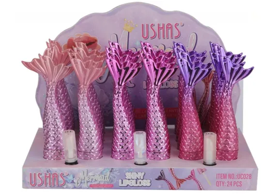 Produse pentru Buze En-gros - Luciu de Buze USHAS Mermaid Shiny, 1.7g – Strălucire Holografică & Efect Umed 