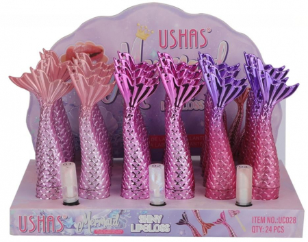 Luciu de Buze USHAS Mermaid Shiny, 1.7g – Strălucire Holografică & Efect Umed  [2]