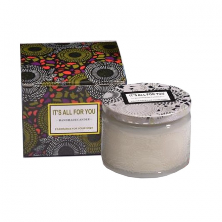 Articole pentru Casa Engros - Lumanare Parfumata, , Model Borcan, Alb, Aroma de Flori albe