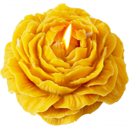 Articole pentru Casa Engros - Lumanare Parfumata, , Model Trandafir, Ardere 10h, 70 g, 7.5 x 3.5 cm, Parfum de Citrice, Portocaliu
