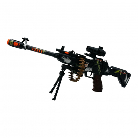 Machine Gun - Mitraliera de Jucarie cu Lumini si Sunete, 61 cm  [3]