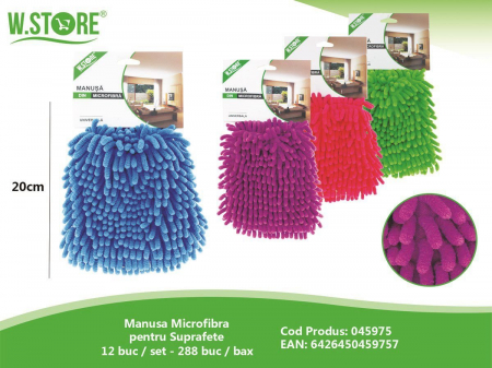 Manusa din microfibra pentru curatat suprafete, 20 cm – Accesoriu eficient pentru curatenie fara zgarieturi,  [1]