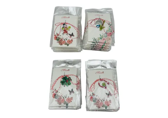 Bacanie Engros - Martisor Clasic, modele combinate, 10×6cm,  