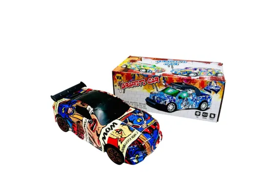 Articole pentru copii Engros - Mașina cu sunete si lumini Graffiti Car, 23×12×9cm, +3ani,  