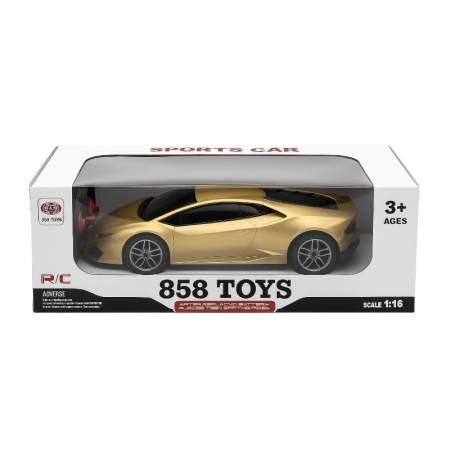 Masina Sport Radio Control R/C Lamborghini Huracan STO Auriu – Jucarie Copii 3+ Scara 1:16 [1]