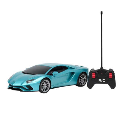 Jucarii cu radio control - Masina Sport Radio Control R/C Turcoaz – Jucarie Copii 3+ Reflexe Scara 1:16