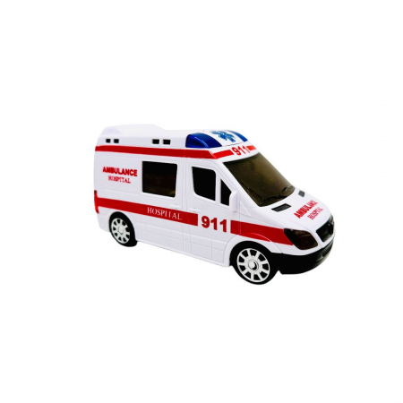 Masinuta Ambulanta tip Duba, cu sunete si lumini, 3D Ambulance, 17.5×9×7.5cm, +3ani,   [3]
