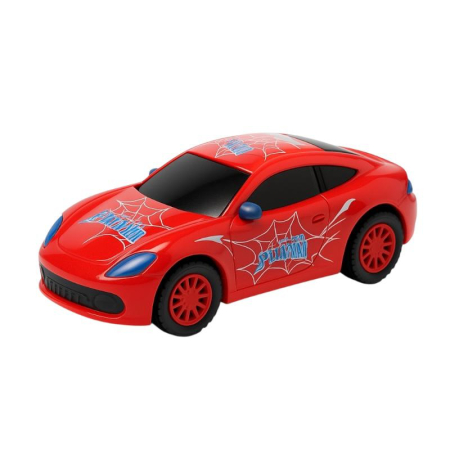 Masinuta Cartoon Car Metal Spiderman – Design Sportiv Rosu Pull Back Copii 3+ [2]