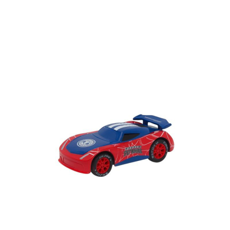 Machete si jucarii de metal - Masinuta Cartoon Car Metal Spiderman – Design Sportiv Rosu Pull Back Copii 3+