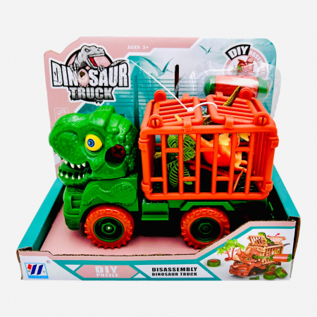 Masinuta Dinosaur Truck, DIY, multicolor, diverse modele, +3ani, 20×16×10cm,   [2]