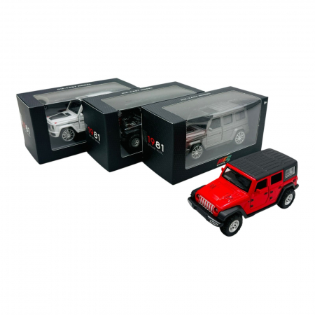 Mașinuță Metalică 4×4 cu Uși Deschise, 15×7.5×6.5 cm – Culori Diferite, Design Robust  [2]