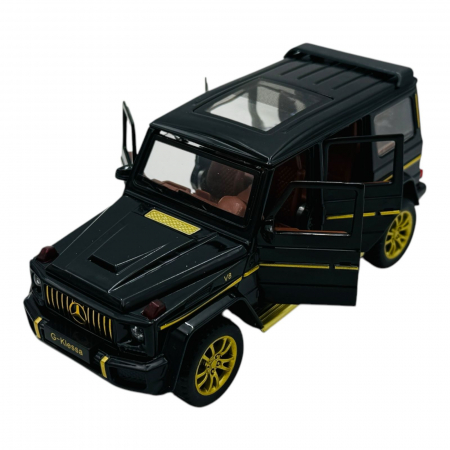 Mașinuță Metalică 4x4, Scara 1:32, Uși Deschise, Sunete și Lumini, Diverse Culori  [3]