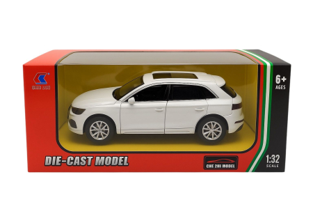 Masinuta Metalica Die-Cast Model SUV Alb – Scara 1:32 Pull Back Lumini Sunete Copii 6+ [1]