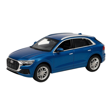 Machete si jucarii de metal - Masinuta Metalica Q5 SUV Albastra – Scara 1:32 Pull Back Lumini Sunete Copii 6+