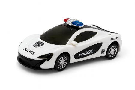 Masinuta Politie cu Lumini 3D – Model Sport, Usile Se Deschid, 22x10 cm [1]