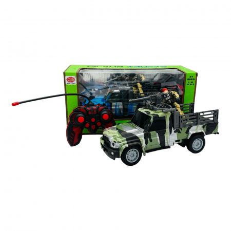 Masinuta RC Militară Gallant cu Telecomanda, 27 MHz, Design Camo, 2 Culori Disponibile, 31×15×12cm  [1]