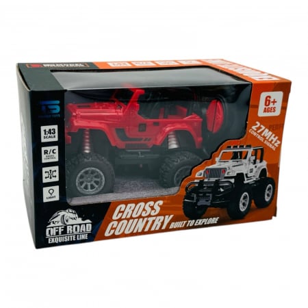 Masinuta RC Off-Road Cross Country cu Telecomanda, Scara 1:43, Lumini LED, 3 Culori Disponibile, 17×10.5×9.5cm  [5]