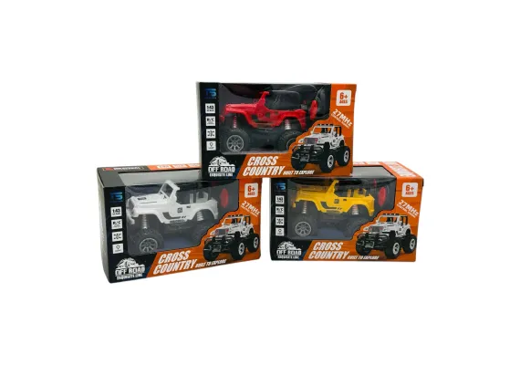 Masinute, avioane, tancuri Engros - Masinuta RC Off-Road Cross Country cu Telecomanda, Scara 1:43, Lumini LED, 3 Culori Disponibile, 17×10.5×9.5cm 