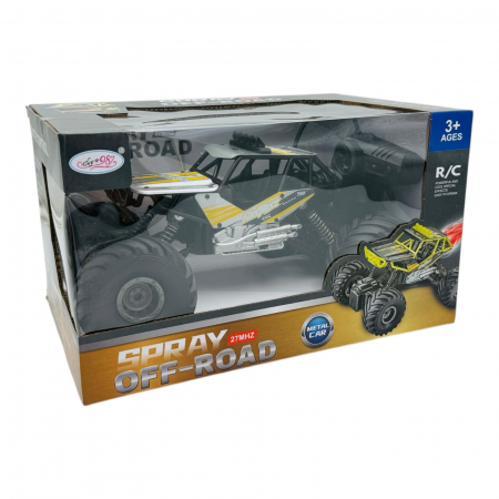 Masinuta RC Off-Road Spray cu Telecomanda, Efect Fum, 27 MHz, Design Monster Truck, 30×20×18cm  [2]