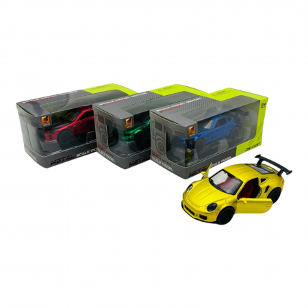 Mașinuță Sport Metalică cu Uși Deschise, 15.5×7×6.5 cm – Culori Diverse, Design Realist  [3]