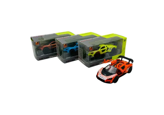 Mașinuță Sport Metalică cu Uși Deschise, 15.5×7×6.5 cm – Culori Diverse, Design Realist  [0]