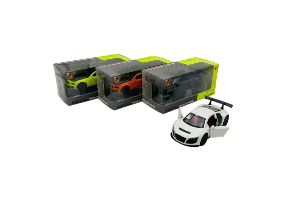 Mașinuță Sport Metalică cu Uși Deschise, 15×7.5×6.5 cm – Modele și Culori Variate  [0]