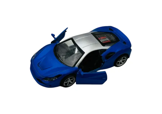 Mașinuță Sport Metalică cu Uși Deschise, 15×7.5×6.5 cm – Modele și Culori Variate  [0]