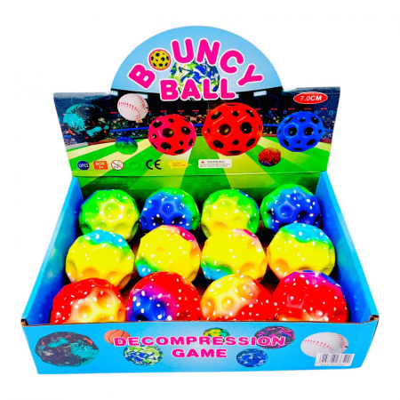 Minge topaitoare Bouncy Ball, multicolor, 7cm, +3ani,   [3]