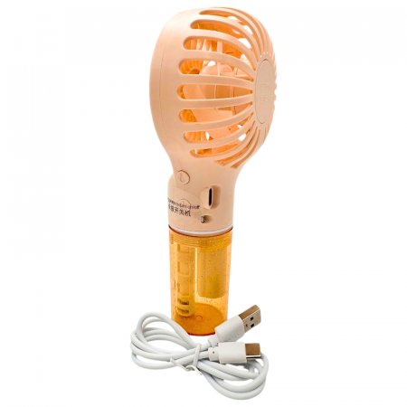 Mini ventilator spray multifunctional portabil 17cm cu racire si umidificare, 4 viteze, rezervor 6.5cm, USB,  [3]