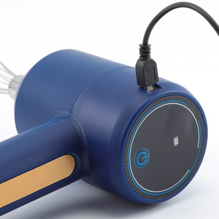 Mixer Electric fara Fir, , pentru Uz Casnic, pentru Oua Smantana Frisca, Maner Plastic, Usor de Utilizat si Depozitat, 3 Accesorii, Albastru Inchis [4]