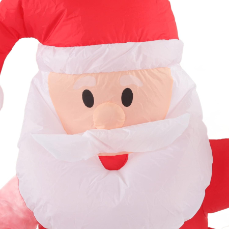 Mos Craciun Gonflabil Urias 240 cm – Decor Exterior Interior Lumini LED Ventilator [2]