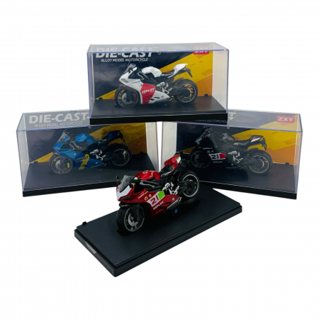 Motocicletă Metalică 1:14 cu Cutie de Expunere – Modele și Culori Variate, 18×9.5×7.5cm  [3]