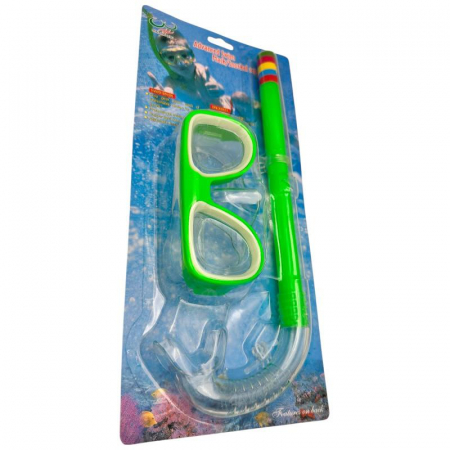 Ochelari inot copii cu tub respirator 30x12.5 cm – Snorkel si masca 14x6.5 cm – Culori variate – Pentru piscina si mare –  [3]