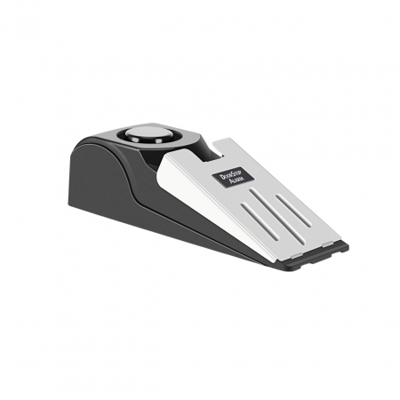 Articole pentru Casa Engros - Opritor pentru Usa cu Alarma, , 120DB, cu Baterii, cu 3 Trepte de Sensibilitate, Antialunecare, Buton ON-OFF, 14x4.5x4 cm, Negru