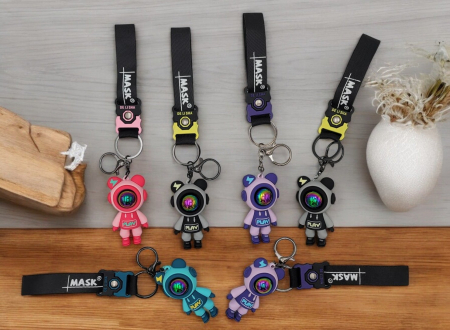 Pachet Avantajos – 60 Brelocuri Figurină Multicolore, Accesorii pentru Geantă/Chei, Modele Diverse,  [9]