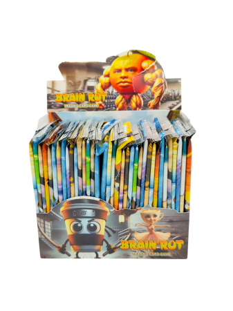 Jucarii surpriza - Pachete Carti de Colectie "Brain Rot" – Design Creaturi Amuzante Memes Jocuri