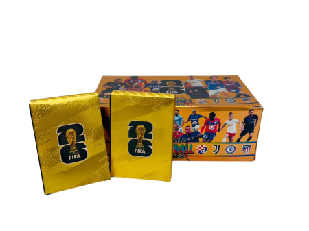 Jocuri Clasice - Pachete Carti sau Stickere Fotbal Editie Speciala 2022 – Colectie Staruri Teren Auriu