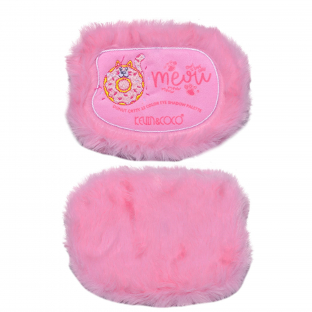 Paleta de Machiaj, KEVIN & COCO, Pink Fuzzy Fard de Pleoape,12 culori, 15 x 10.5 x 3 cm [5]