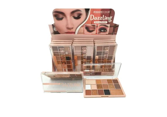 Produse pentru Fata Engros - Paletă Farduri de Pleoape Romantic Color Dazzling – 12 Nuante Pigmentate, Machiaj Profesional 