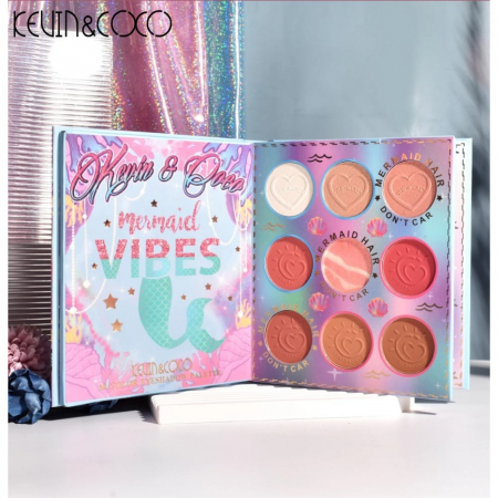 Paleta farduri Kevin&Coco, 69 nuante, blush, iluminator, conturing, deschidere tip carte, 18.6 x 16.5 cm, 97 g, multicolor [1]