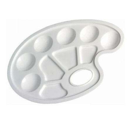 Paleta pictura mare 235×170 mm – din plastic, ideala pentru tempera, acuarela si acril,  [1]